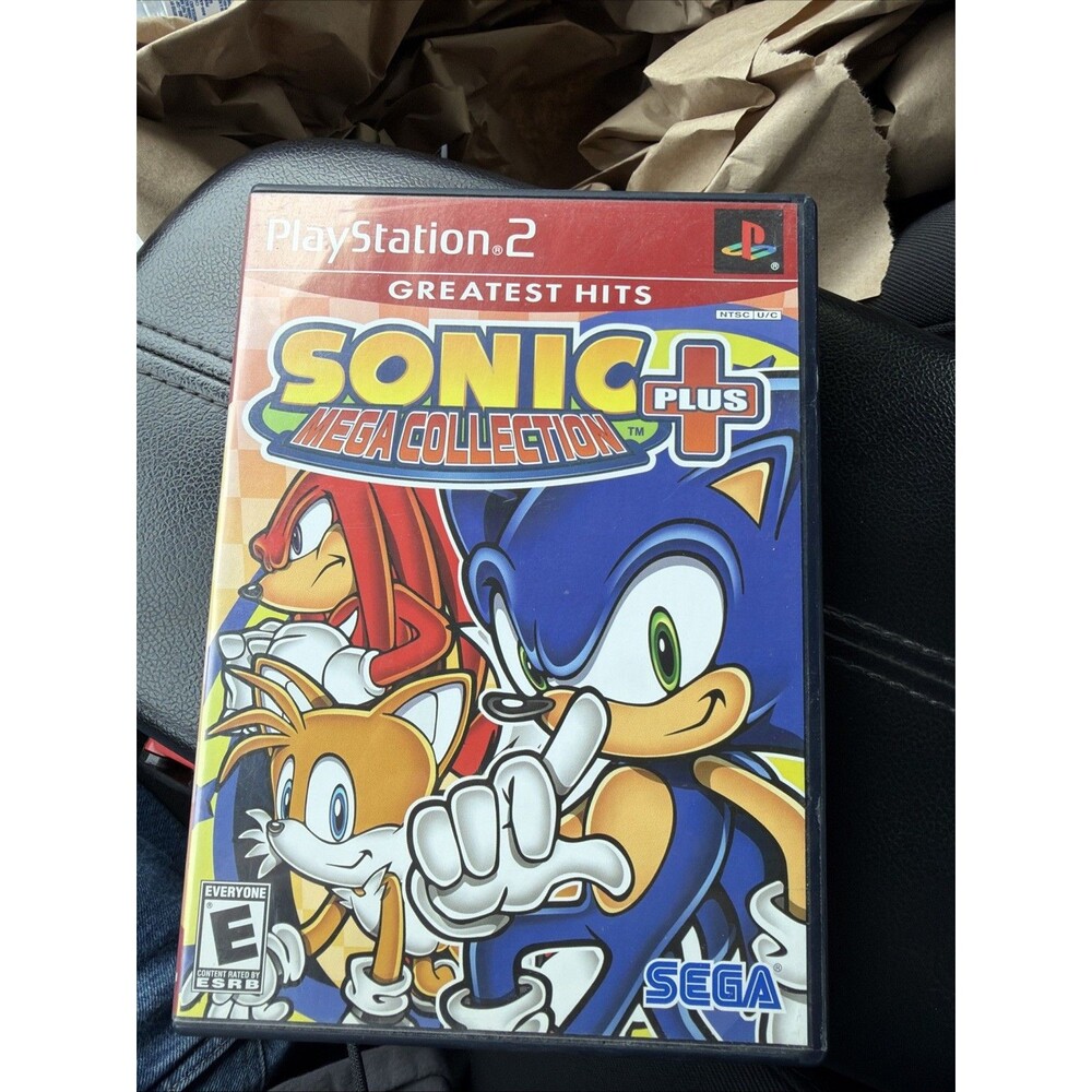 Sonic Mega Collection Plus PS2 PlayStation 2 Greatest Hits Video Game CIB Tested